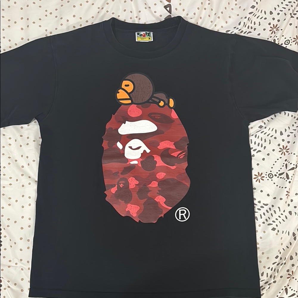 BAPE Black Red Short Sleeve